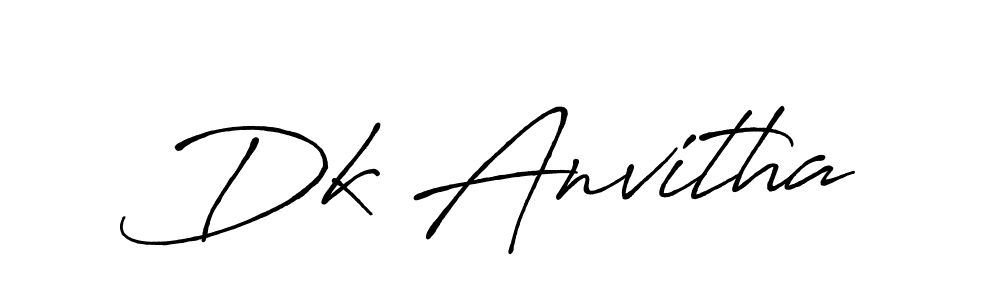 Design your own signature with our free online signature maker. With this signature software, you can create a handwritten (Antro_Vectra_Bolder) signature for name Dk Anvitha. Dk Anvitha signature style 7 images and pictures png