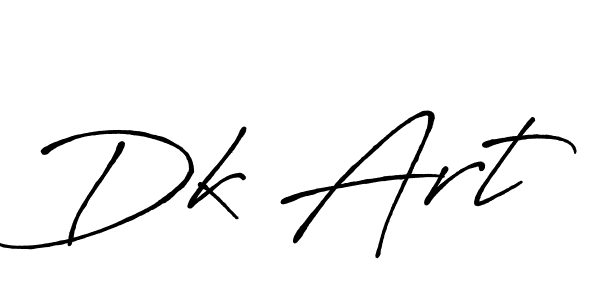 Also You can easily find your signature by using the search form. We will create Dk Art name handwritten signature images for you free of cost using Antro_Vectra_Bolder sign style. Dk Art signature style 7 images and pictures png