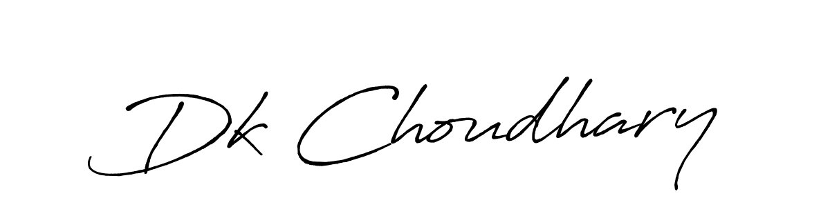 Also You can easily find your signature by using the search form. We will create Dk Choudhary name handwritten signature images for you free of cost using Antro_Vectra_Bolder sign style. Dk Choudhary signature style 7 images and pictures png