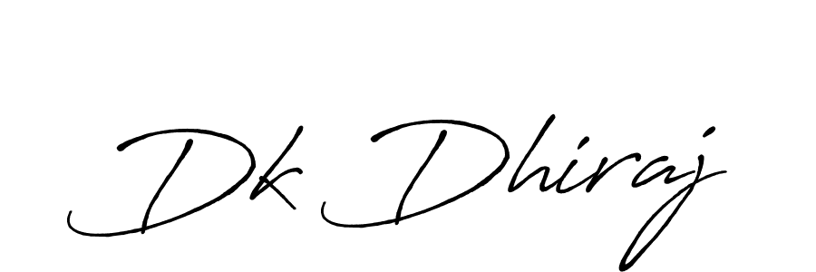 Also You can easily find your signature by using the search form. We will create Dk Dhiraj name handwritten signature images for you free of cost using Antro_Vectra_Bolder sign style. Dk Dhiraj signature style 7 images and pictures png