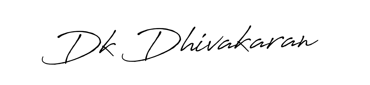 Design your own signature with our free online signature maker. With this signature software, you can create a handwritten (Antro_Vectra_Bolder) signature for name Dk Dhivakaran. Dk Dhivakaran signature style 7 images and pictures png