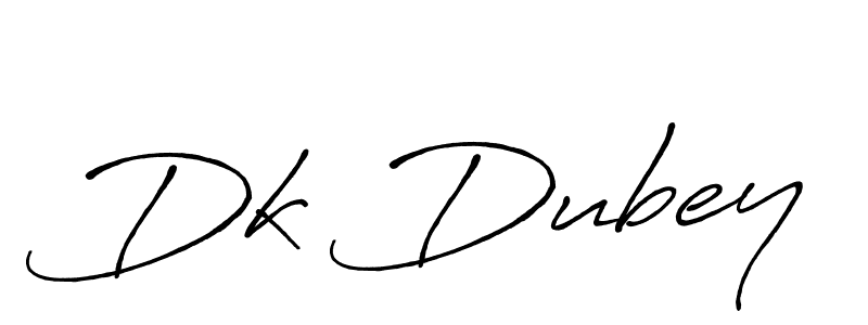 Design your own signature with our free online signature maker. With this signature software, you can create a handwritten (Antro_Vectra_Bolder) signature for name Dk Dubey. Dk Dubey signature style 7 images and pictures png