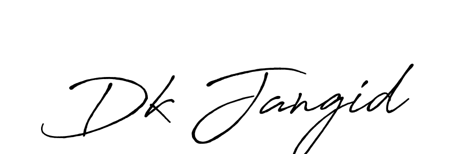 How to Draw Dk Jangid signature style? Antro_Vectra_Bolder is a latest design signature styles for name Dk Jangid. Dk Jangid signature style 7 images and pictures png