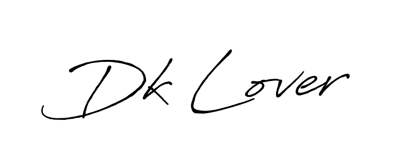 How to make Dk Lover signature? Antro_Vectra_Bolder is a professional autograph style. Create handwritten signature for Dk Lover name. Dk Lover signature style 7 images and pictures png