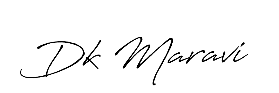 Use a signature maker to create a handwritten signature online. With this signature software, you can design (Antro_Vectra_Bolder) your own signature for name Dk Maravi. Dk Maravi signature style 7 images and pictures png