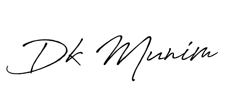 Also You can easily find your signature by using the search form. We will create Dk Munim name handwritten signature images for you free of cost using Antro_Vectra_Bolder sign style. Dk Munim signature style 7 images and pictures png