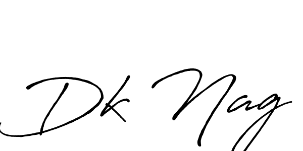 Dk Nag stylish signature style. Best Handwritten Sign (Antro_Vectra_Bolder) for my name. Handwritten Signature Collection Ideas for my name Dk Nag. Dk Nag signature style 7 images and pictures png