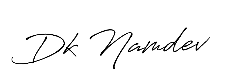 The best way (Antro_Vectra_Bolder) to make a short signature is to pick only two or three words in your name. The name Dk Namdev include a total of six letters. For converting this name. Dk Namdev signature style 7 images and pictures png