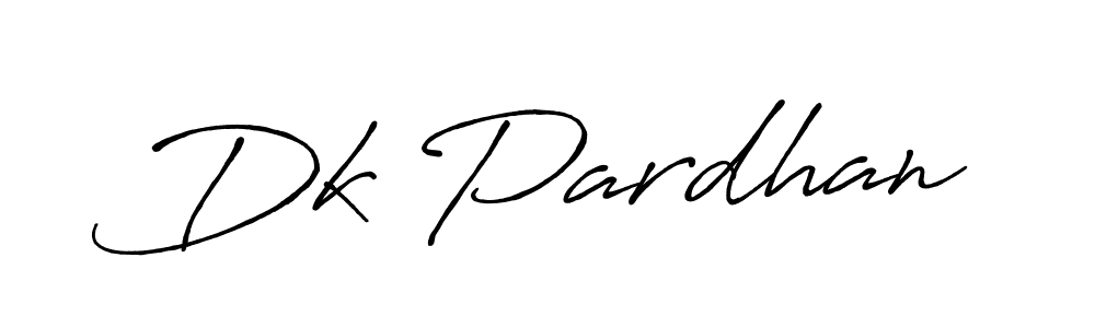 Make a beautiful signature design for name Dk Pardhan. With this signature (Antro_Vectra_Bolder) style, you can create a handwritten signature for free. Dk Pardhan signature style 7 images and pictures png