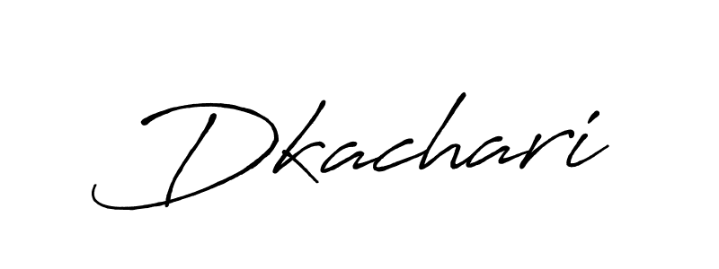Design your own signature with our free online signature maker. With this signature software, you can create a handwritten (Antro_Vectra_Bolder) signature for name Dkachari. Dkachari signature style 7 images and pictures png
