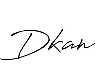 Design your own signature with our free online signature maker. With this signature software, you can create a handwritten (Antro_Vectra_Bolder) signature for name Dkan. Dkan signature style 7 images and pictures png