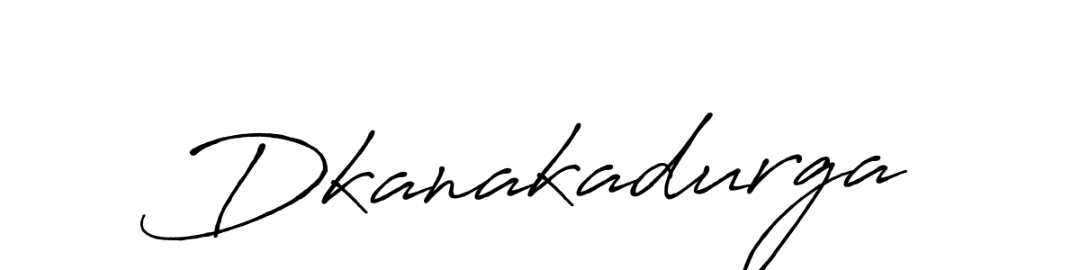 How to make Dkanakadurga signature? Antro_Vectra_Bolder is a professional autograph style. Create handwritten signature for Dkanakadurga name. Dkanakadurga signature style 7 images and pictures png