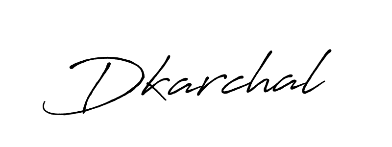 Use a signature maker to create a handwritten signature online. With this signature software, you can design (Antro_Vectra_Bolder) your own signature for name Dkarchal. Dkarchal signature style 7 images and pictures png