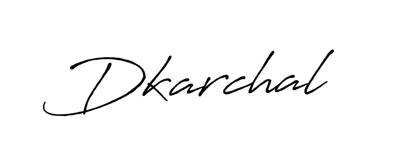 Create a beautiful signature design for name Dkarchal. With this signature (Antro_Vectra_Bolder) fonts, you can make a handwritten signature for free. Dkarchal signature style 7 images and pictures png