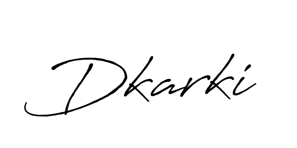 How to make Dkarki signature? Antro_Vectra_Bolder is a professional autograph style. Create handwritten signature for Dkarki name. Dkarki signature style 7 images and pictures png