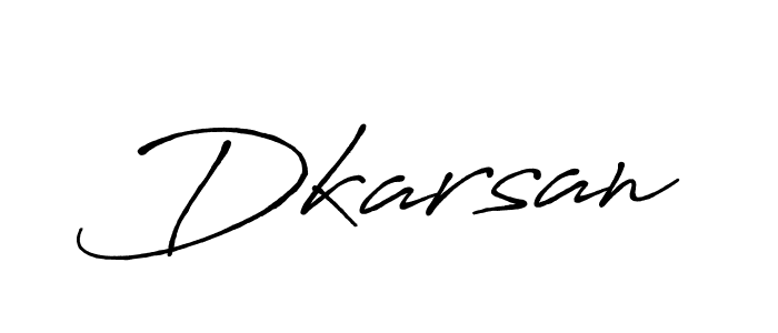 Use a signature maker to create a handwritten signature online. With this signature software, you can design (Antro_Vectra_Bolder) your own signature for name Dkarsan. Dkarsan signature style 7 images and pictures png