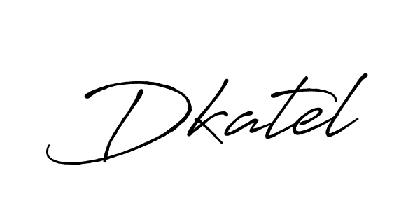 Make a beautiful signature design for name Dkatel. With this signature (Antro_Vectra_Bolder) style, you can create a handwritten signature for free. Dkatel signature style 7 images and pictures png