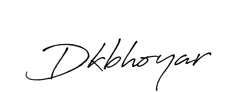 Create a beautiful signature design for name Dkbhoyar. With this signature (Antro_Vectra_Bolder) fonts, you can make a handwritten signature for free. Dkbhoyar signature style 7 images and pictures png