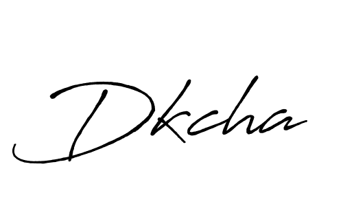 Create a beautiful signature design for name Dkcha. With this signature (Antro_Vectra_Bolder) fonts, you can make a handwritten signature for free. Dkcha signature style 7 images and pictures png