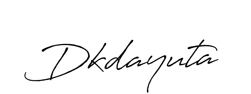 Make a beautiful signature design for name Dkdayuta. With this signature (Antro_Vectra_Bolder) style, you can create a handwritten signature for free. Dkdayuta signature style 7 images and pictures png