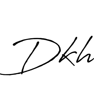 How to make Dkh name signature. Use Antro_Vectra_Bolder style for creating short signs online. This is the latest handwritten sign. Dkh signature style 7 images and pictures png