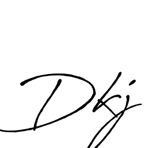 How to make Dkj name signature. Use Antro_Vectra_Bolder style for creating short signs online. This is the latest handwritten sign. Dkj signature style 7 images and pictures png