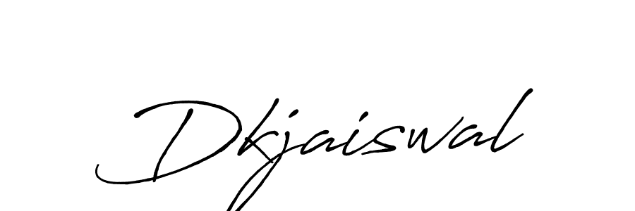 Make a beautiful signature design for name Dkjaiswal. With this signature (Antro_Vectra_Bolder) style, you can create a handwritten signature for free. Dkjaiswal signature style 7 images and pictures png