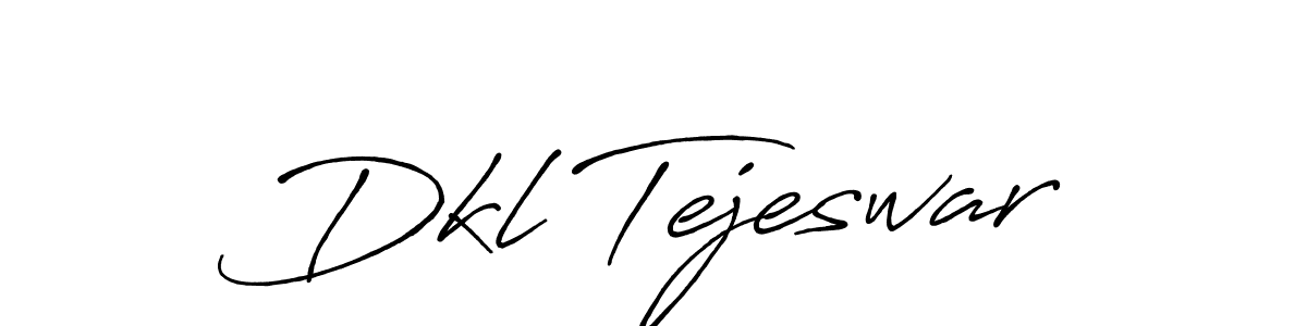 This is the best signature style for the Dkl Tejeswar name. Also you like these signature font (Antro_Vectra_Bolder). Mix name signature. Dkl Tejeswar signature style 7 images and pictures png