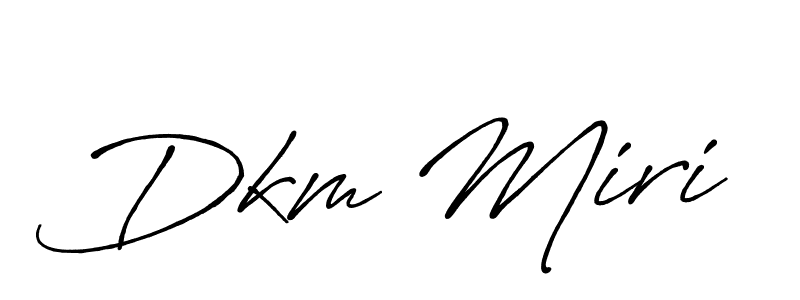 Make a beautiful signature design for name Dkm Miri. With this signature (Antro_Vectra_Bolder) style, you can create a handwritten signature for free. Dkm Miri signature style 7 images and pictures png