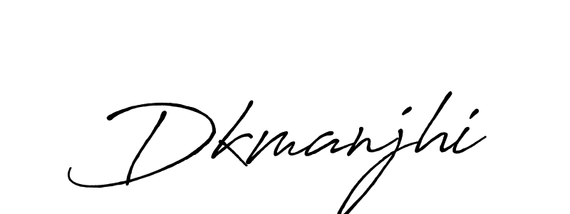 Make a beautiful signature design for name Dkmanjhi. With this signature (Antro_Vectra_Bolder) style, you can create a handwritten signature for free. Dkmanjhi signature style 7 images and pictures png