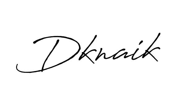 Make a beautiful signature design for name Dknaik. With this signature (Antro_Vectra_Bolder) style, you can create a handwritten signature for free. Dknaik signature style 7 images and pictures png