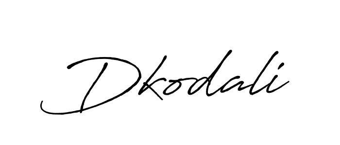 Dkodali stylish signature style. Best Handwritten Sign (Antro_Vectra_Bolder) for my name. Handwritten Signature Collection Ideas for my name Dkodali. Dkodali signature style 7 images and pictures png