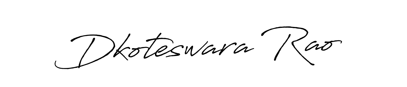Make a short Dkoteswara Rao signature style. Manage your documents anywhere anytime using Antro_Vectra_Bolder. Create and add eSignatures, submit forms, share and send files easily. Dkoteswara Rao signature style 7 images and pictures png
