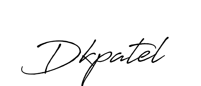 Dkpatel stylish signature style. Best Handwritten Sign (Antro_Vectra_Bolder) for my name. Handwritten Signature Collection Ideas for my name Dkpatel. Dkpatel signature style 7 images and pictures png