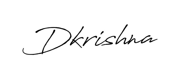 How to make Dkrishna name signature. Use Antro_Vectra_Bolder style for creating short signs online. This is the latest handwritten sign. Dkrishna signature style 7 images and pictures png