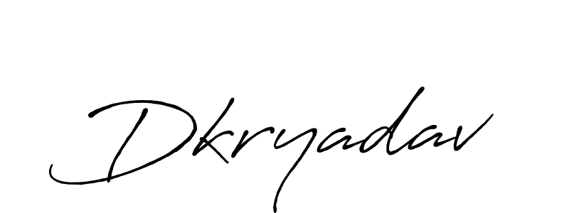 The best way (Antro_Vectra_Bolder) to make a short signature is to pick only two or three words in your name. The name Dkryadav include a total of six letters. For converting this name. Dkryadav signature style 7 images and pictures png