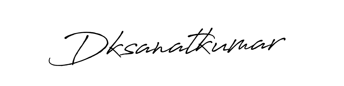 Dksanatkumar stylish signature style. Best Handwritten Sign (Antro_Vectra_Bolder) for my name. Handwritten Signature Collection Ideas for my name Dksanatkumar. Dksanatkumar signature style 7 images and pictures png