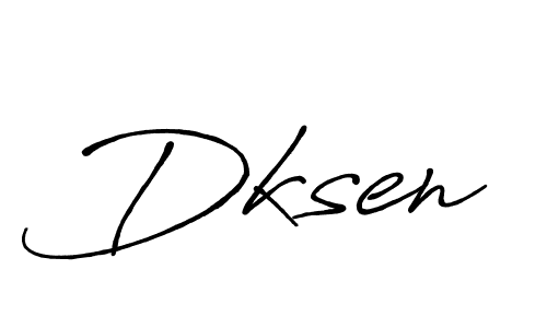 Design your own signature with our free online signature maker. With this signature software, you can create a handwritten (Antro_Vectra_Bolder) signature for name Dksen. Dksen signature style 7 images and pictures png