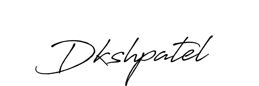 Design your own signature with our free online signature maker. With this signature software, you can create a handwritten (Antro_Vectra_Bolder) signature for name Dkshpatel. Dkshpatel signature style 7 images and pictures png