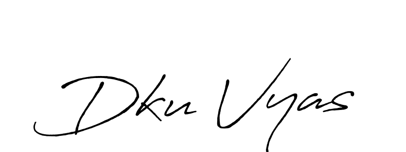 Design your own signature with our free online signature maker. With this signature software, you can create a handwritten (Antro_Vectra_Bolder) signature for name Dku Vyas. Dku Vyas signature style 7 images and pictures png