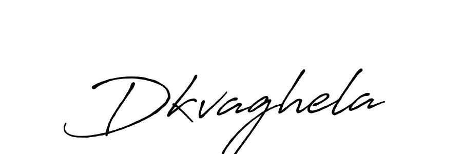 Make a beautiful signature design for name Dkvaghela. With this signature (Antro_Vectra_Bolder) style, you can create a handwritten signature for free. Dkvaghela signature style 7 images and pictures png