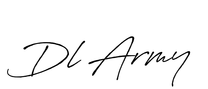 Make a beautiful signature design for name Dl Army. With this signature (Antro_Vectra_Bolder) style, you can create a handwritten signature for free. Dl Army signature style 7 images and pictures png
