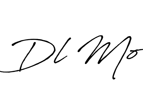 Create a beautiful signature design for name Dl Mo. With this signature (Antro_Vectra_Bolder) fonts, you can make a handwritten signature for free. Dl Mo signature style 7 images and pictures png