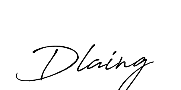 You should practise on your own different ways (Antro_Vectra_Bolder) to write your name (Dlaing) in signature. don't let someone else do it for you. Dlaing signature style 7 images and pictures png