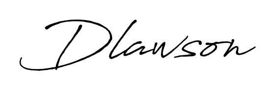 The Antro_Vectra_Bolder typeface gives name Dlawson a refined look. Suitable for certificates, diplomas, and official verification. Dlawson signature style 7 images and pictures png