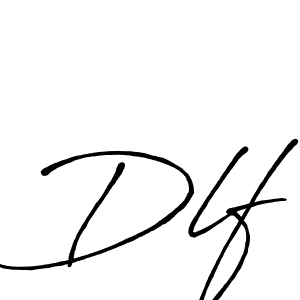 Design your own signature with our free online signature maker. With this signature software, you can create a handwritten (Antro_Vectra_Bolder) signature for name Dlf. Dlf signature style 7 images and pictures png