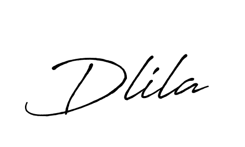 The best way (Antro_Vectra_Bolder) to make a short signature is to pick only two or three words in your name. The name Dlila include a total of six letters. For converting this name. Dlila signature style 7 images and pictures png