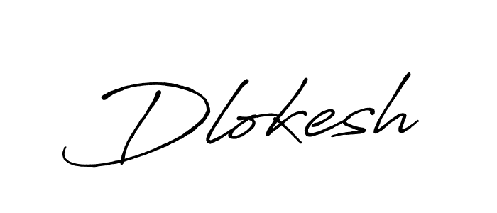 Use a signature maker to create a handwritten signature online. With this signature software, you can design (Antro_Vectra_Bolder) your own signature for name Dlokesh. Dlokesh signature style 7 images and pictures png