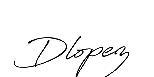 How to make Dlopez name signature. Use Antro_Vectra_Bolder style for creating short signs online. This is the latest handwritten sign. Dlopez signature style 7 images and pictures png