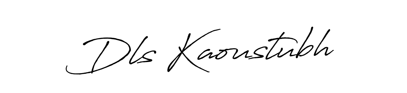 Create a beautiful signature design for name Dls Kaoustubh. With this signature (Antro_Vectra_Bolder) fonts, you can make a handwritten signature for free. Dls Kaoustubh signature style 7 images and pictures png